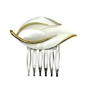 Bridal Ivory Hair Comb Vintage Jewelry Wedding Accessory Hairpiece Clips